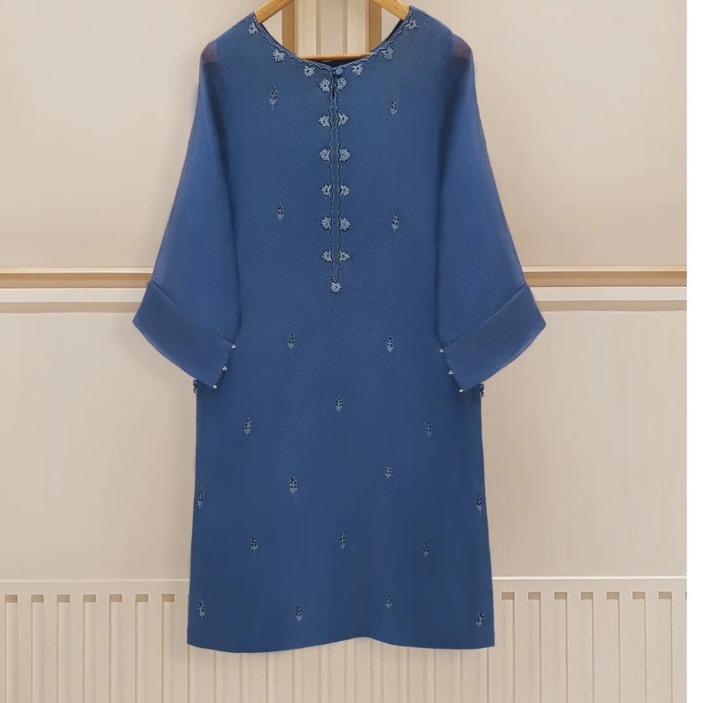 Original Aghanoor Pure COTTON NET EMBROIDERED SHIRT AND PANTS